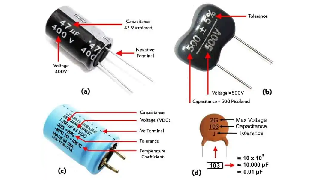 Different capacitor reading methods Different capacitor reading methods